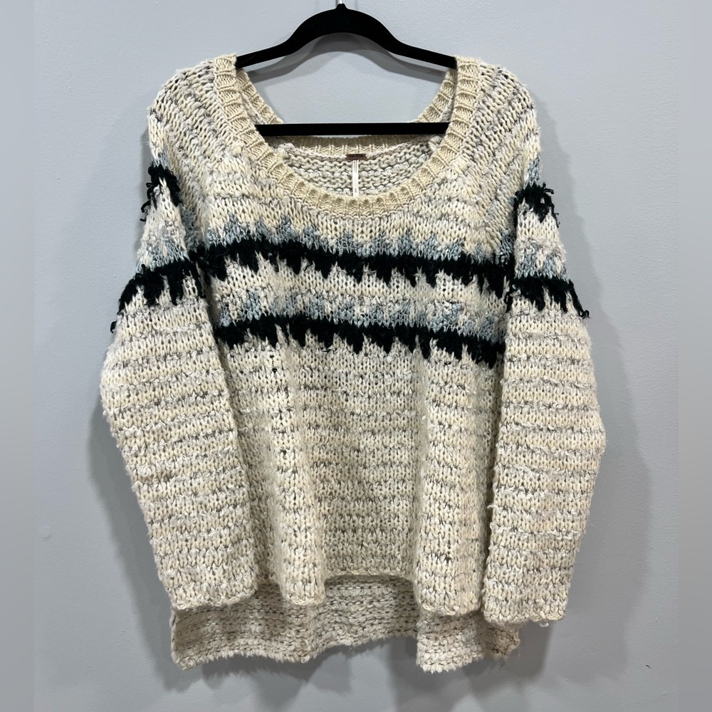 Free People High/Low Crop Sweater